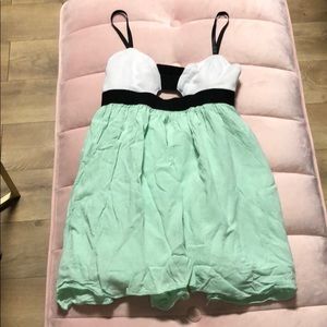 Mint green bubble dress